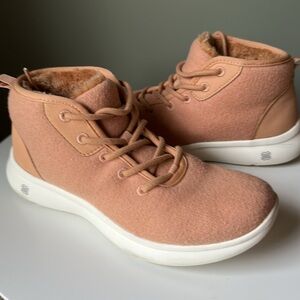 FLX Envision Wool Blend Women's High-Top Shoes Sneakers Lace Up Sandstorm 9